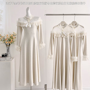 月光礼赞 连衣裙 秋冬温柔风气质显瘦长袖