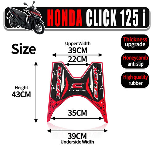 适用于Honda CLICK 125i V1 V2踏板电动车摩托车防滑脚踏跨境工厂