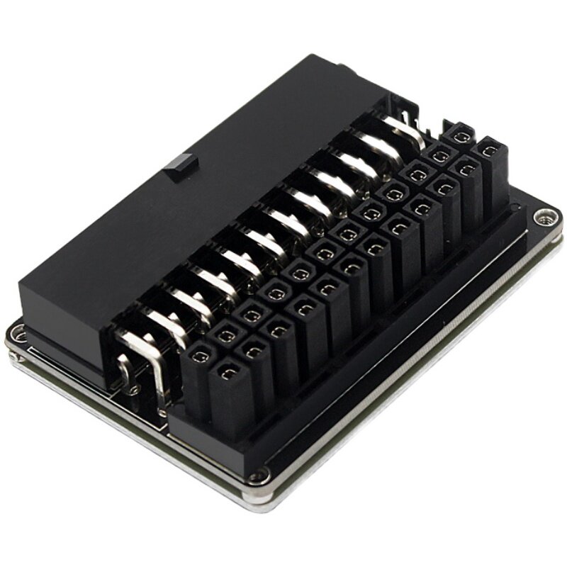 COMPUTER MOTHERBOARD ATX POWER SUPPLY 24P TO 90 DEGREE CONNECTOR TURNING STEERING HEAD RGB ACCESSORIES CABLE ROUTING ARTIFACT