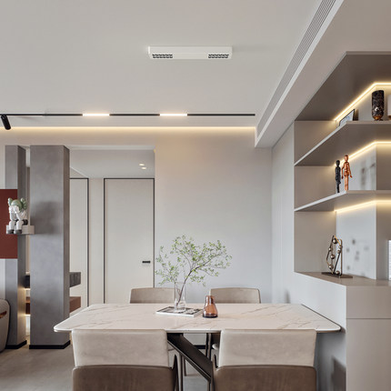 明装吸顶射灯 家用led线性长条灯极简超薄餐厅无主灯过道防眩筒灯