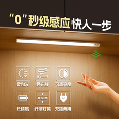 人体感应灯带充电酒柜led无线厨房切菜照明鞋柜衣柜灯条自粘橱柜