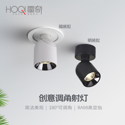 可调角度射灯客厅过道洗墙照画