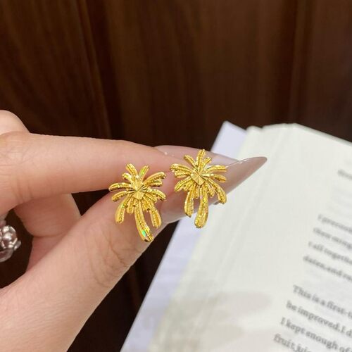 轻奢高级感复古金色烟花耳钉女2026新款爆款气质耳环时尚小众耳饰