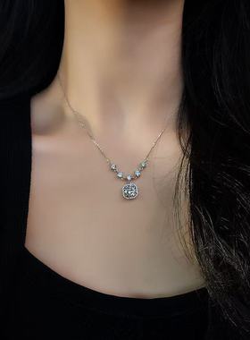 轻奢高级感小方钻项链