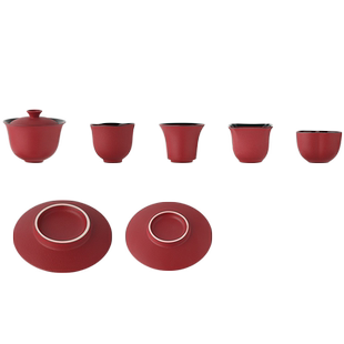 故宫 四时佳瑞丝巾茶具套装 陶制茶具礼品生日 故宫官方旗舰店