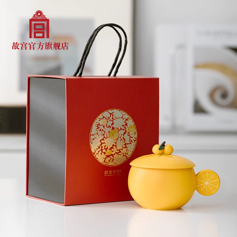 故宫 福果吉祥如意马克杯 水杯茶杯陶瓷生日礼物 故宫官方旗舰店