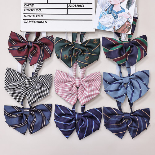 明日同学小领结脂肪粒日系JK领结星星免打蝴蝶结制服衬衣配饰包邮