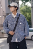 24款男士刺绣工装日系潮流休闲牛仔夹克外套2011/P90，男装夹克，星座202