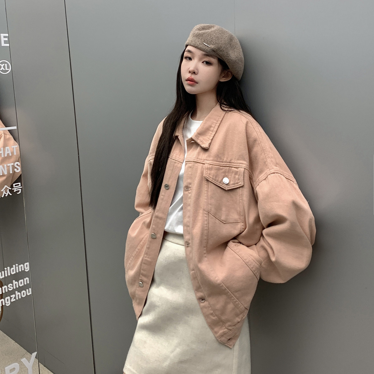 24新款抖音品质男士宽松纯色情侣休闲水洗外套上衣N961/P85，女装短外套，星座202