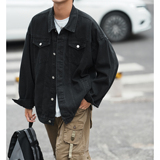 24款牛仔夹克宽松韩版工装潮流水洗外套N991/P98148，男装夹克，星座202