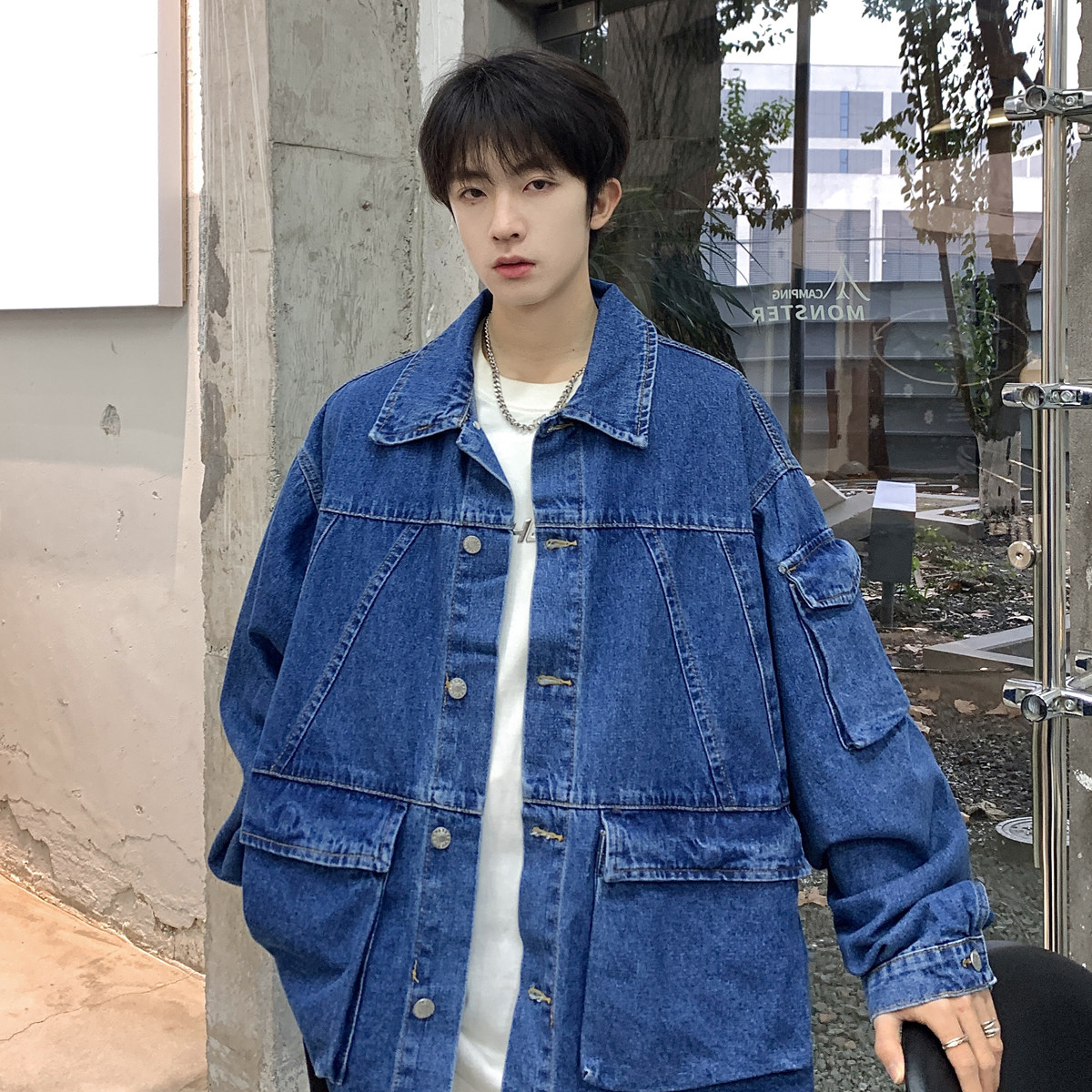 24款水洗牛仔工装情侣牛仔夹克N11/P98,男装夹克,星座202