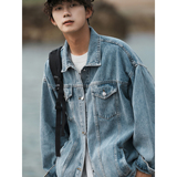 24款牛仔夹克宽松韩版工装潮流水洗外套N991/P98148，男装夹克，星座202