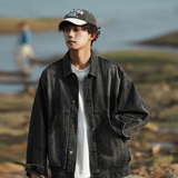 24新款男士斜兜潮流休闲宽松牛仔工装夹克上衣N9001/P105，男装夹克，星座202