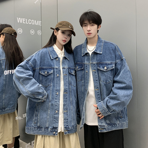 24款 牛仔夹克宽松韩版工装潮流水洗情侣外套 N991/P98 148图片