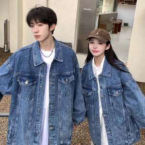 24款 牛仔夹克宽松韩版工装潮流水洗情侣外套 N991/P98 148图片