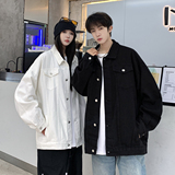 24新款抖音品质男士宽松纯色情侣休闲水洗外套上衣N961/P85，女装短外套，星座202