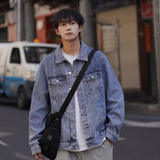24款新款纯色净版水洗牛仔夹克上衣N606/P98，男装夹克，星座202
