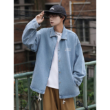 24款中长款字母刺绣工装男牛仔水洗夹克2016/P98，男装夹克，星座202