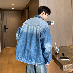 美式复古牛仔外套男潮牌高街痞帅工装夹克宽松休闲百搭N2323/P118