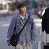 24款新款纯色净版水洗牛仔夹克上衣N606/P98，男装夹克，星座202