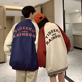 24款撞色棒球服潮流情侣字母夹克上衣9106/P95，男装夹克，星座202