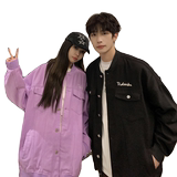 24新款棒球领字母刺绣情侣款韩版夹克JK9105/P95，男装夹克，星座202