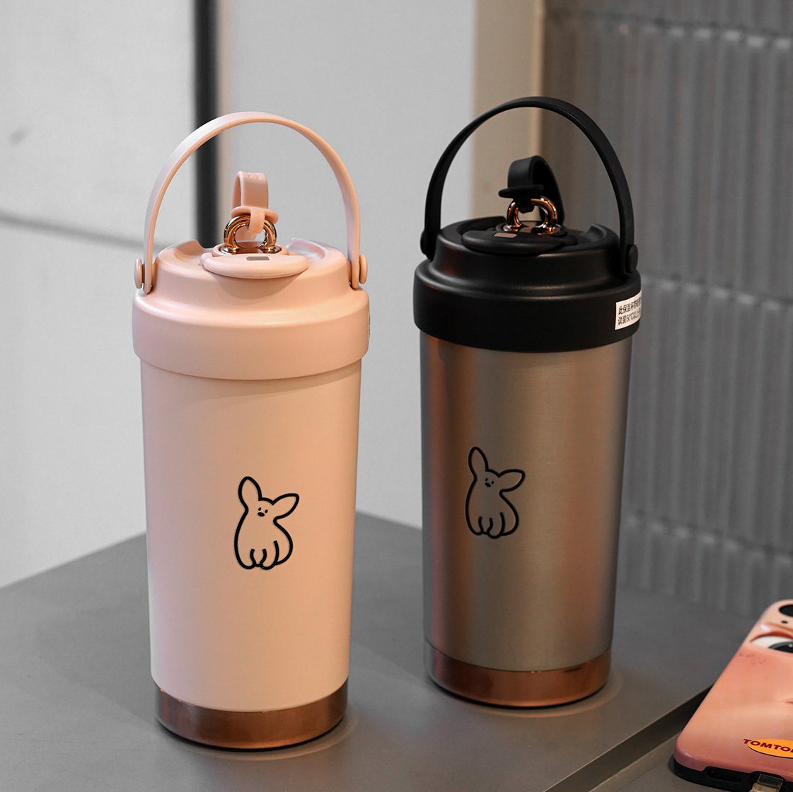 原创设计小狗保温杯咖啡杯316