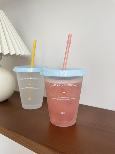 韩风ins吸管杯咖啡杯随手杯