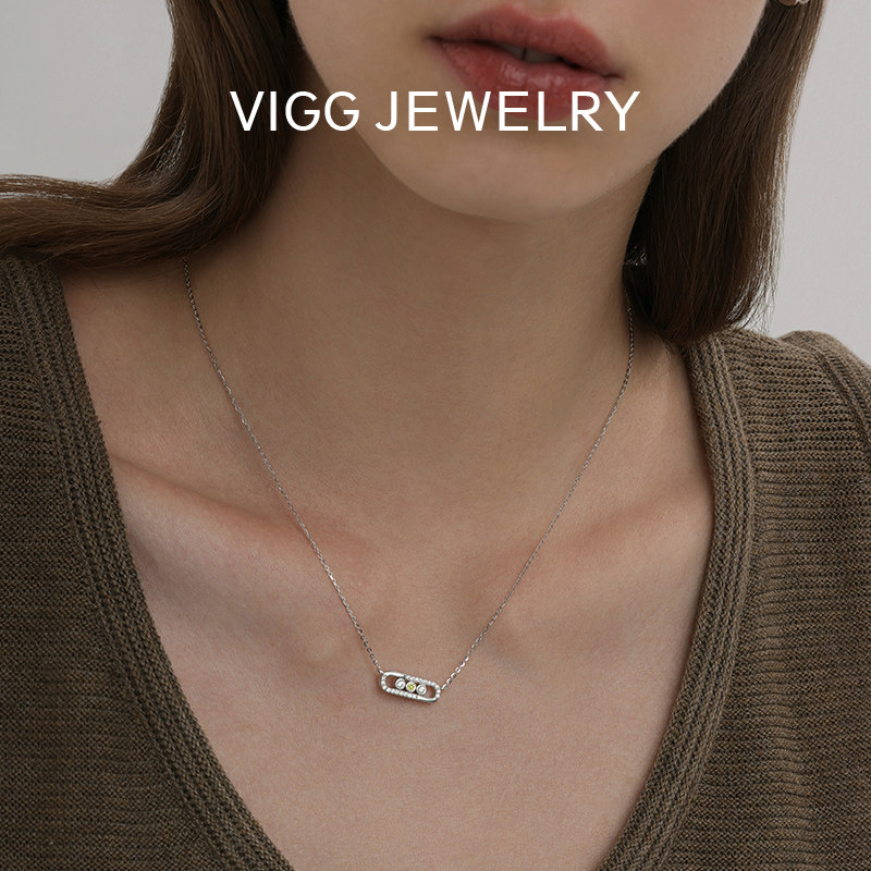 VIGG星岛项链女轻奢小众s925纯银设计2026年新款简约百搭时尚配饰