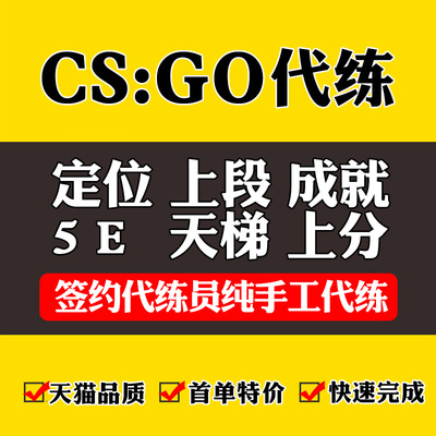 CSGO代练完美5E天梯上分CS2起源2定级赛等级胜场官匹段位B5代打