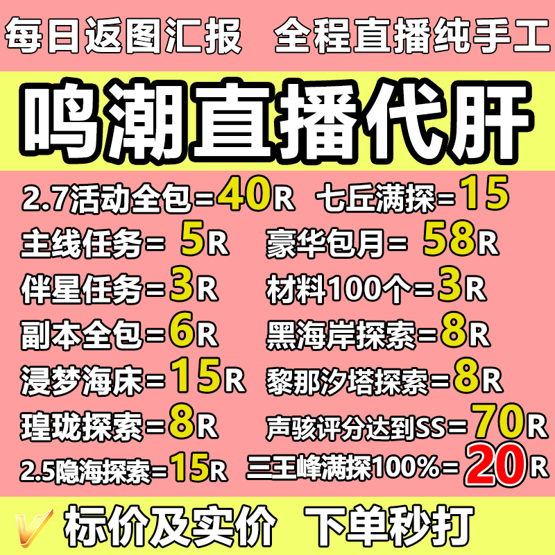 鸣潮代肝代练代打跑图探索度主线剧情活动声骸托管全收集宝箱调号