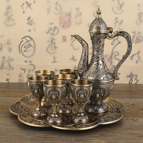 酒具酒壶家用精致金属复古