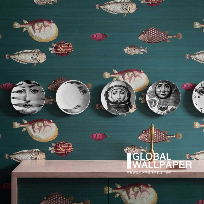 100%真品*COLE&SON 新品114/12024 墙纸*英国直送*小丑鱼背景壁纸