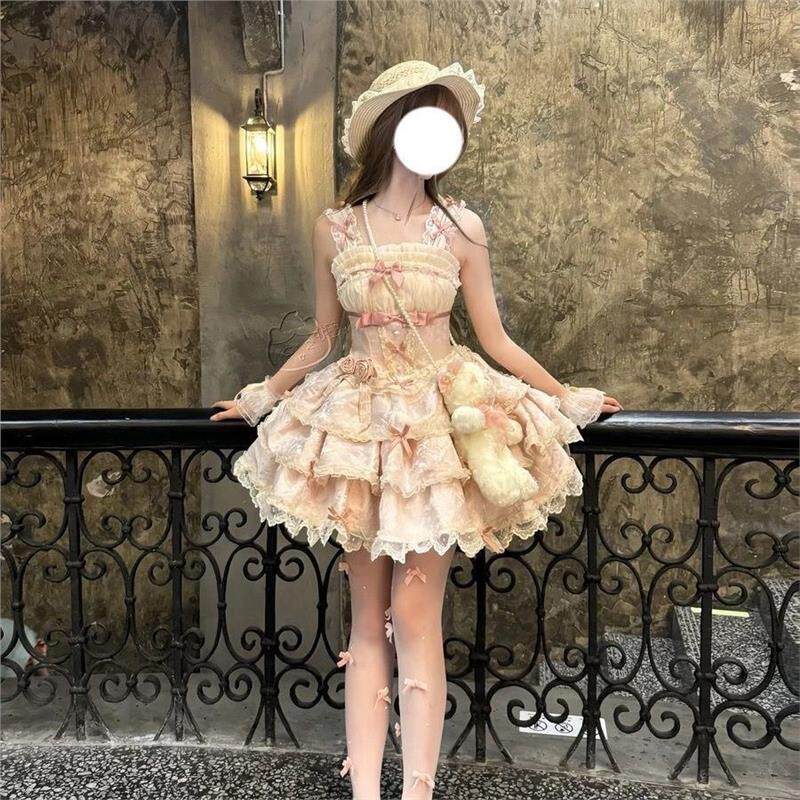银月原创【芭蕾礼遇】芭蕾风Doll感便宜卡哇伊洛丽塔服lolita短款