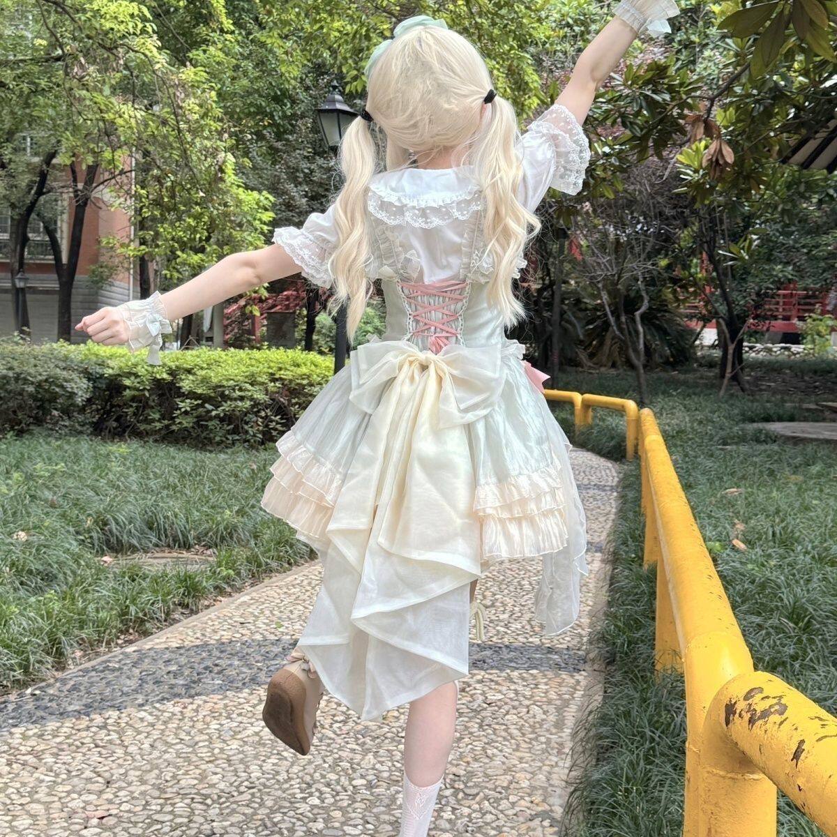 酥饼猫原创设计jsk正版【山茶恋】lolita仙气公主连衣裙生日礼服