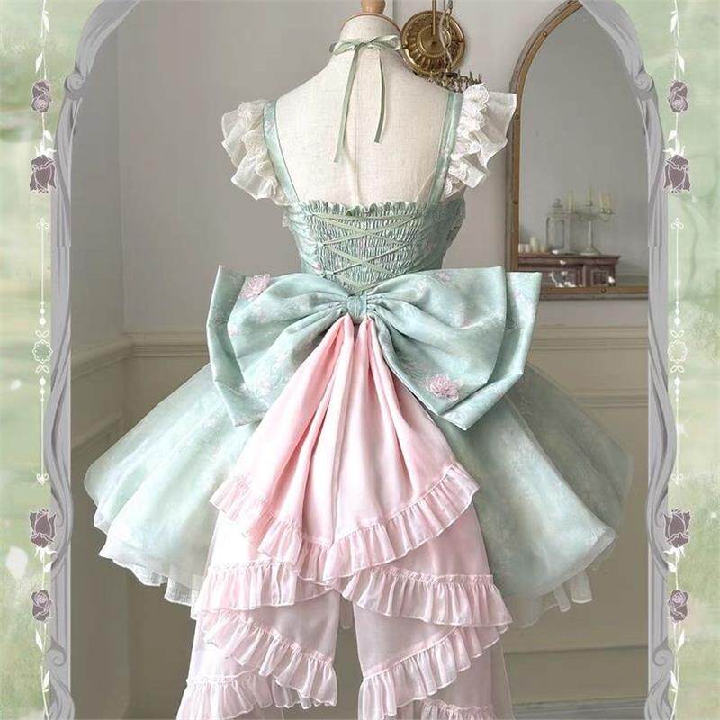 桔梗小花仙Lolita春日森林生日礼裙小花仙cos服甜美花苞礼服洋装