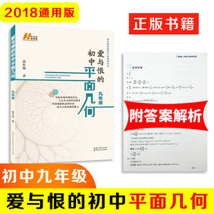 爱与恨的初中平面几何七八九年级初中几何数学专题训练复习资料教辅书初中同步教材培优新方法系列丛书湖北人民