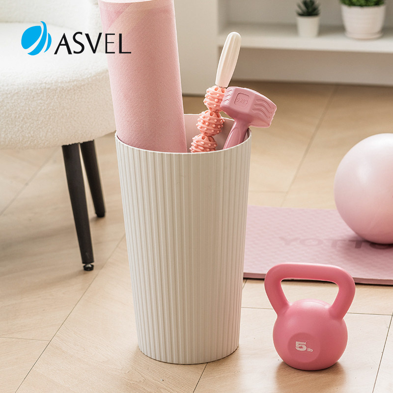 瑜伽垫收纳筐日本asvel家用健身器材收纳篮运动工具整理筒置物架,收纳整理,运动器材收纳用具,淘宝优惠券,粉丝福利购,淘宝优惠卷