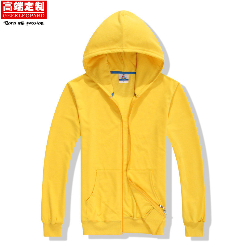 卫衣毛圈线拉链薄定制