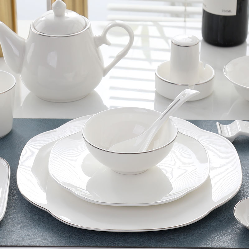 宝树窑盘碗性价比高耐用银线商用