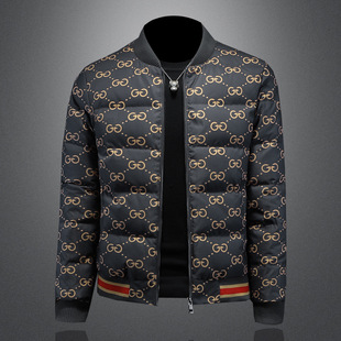 休闲保暖外套Y9910 男士 欧货冬季 90%白鸭绒羽绒服潮流时尚