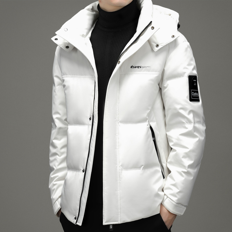 羽绒服男士年冬季加厚保暖白鸭绒羽绒衣休闲夹克外套男款