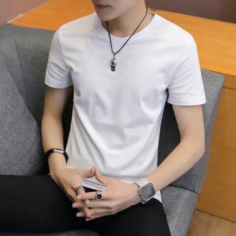 男士短轴9.9秒杀纯色冰丝上衣