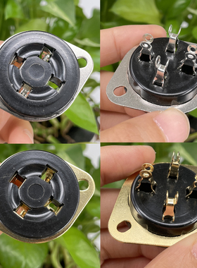 4脚电木管座 GZS4-F 四脚胶木管座 2A3 300B 5Z3电子管管座四脚