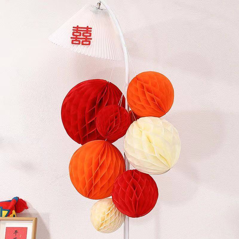 结婚蜂窝球纸球拉花灯笼生日派对装饰婚庆背景墙布置商场活动挂饰,家居饰品,桌面摆件,淘宝优惠券,粉丝福利购,淘宝优惠卷