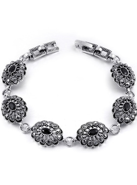 新款上市合金电镀做旧风格手链镂空款式夜市地摊亚马逊淘宝热卖款