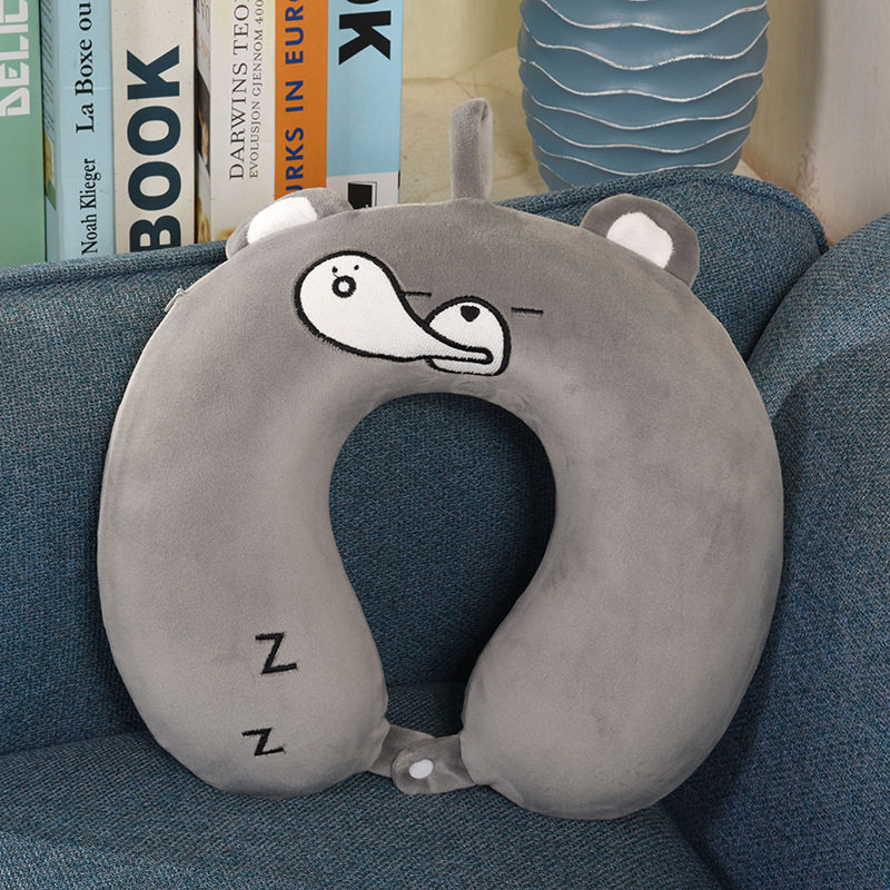 记忆棉u型枕护颈枕头旅行学生午睡粉猪卡通可爱u形枕头脖子女,床上用品,U型枕/便携枕,淘宝优惠券,粉丝福利购,淘宝优惠卷