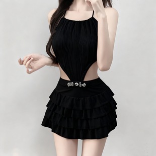 泳衣女连体裙式2026新款高级感仙女范平角纯欲风显瘦性感温泉泳装