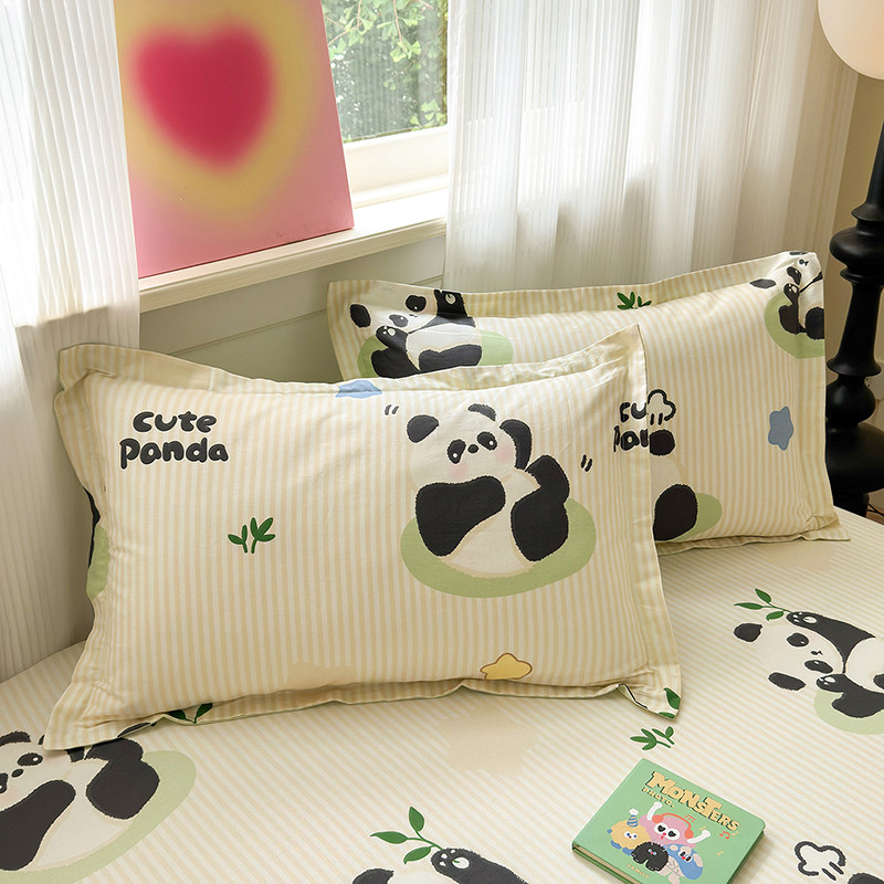 100%纯棉斜纹卡通枕头套环保印染