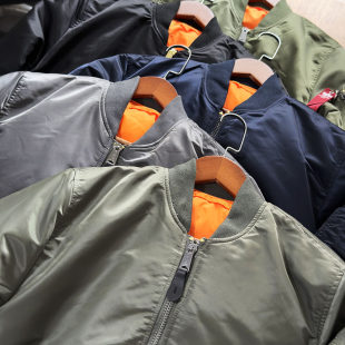 飞行员夹克男MA1秋冬外衣军外套45P 双面穿美式 纯原阿尔法 ALPHA